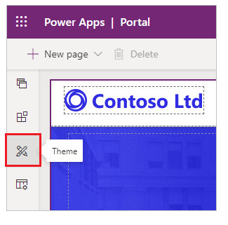 Select theme icon