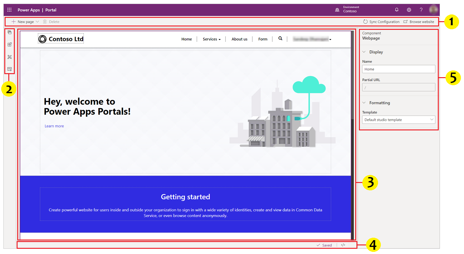 Power Apps portals studio