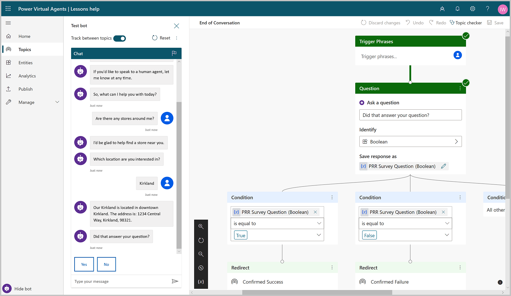No-code interface