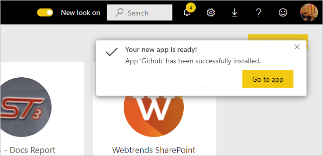 Go to app