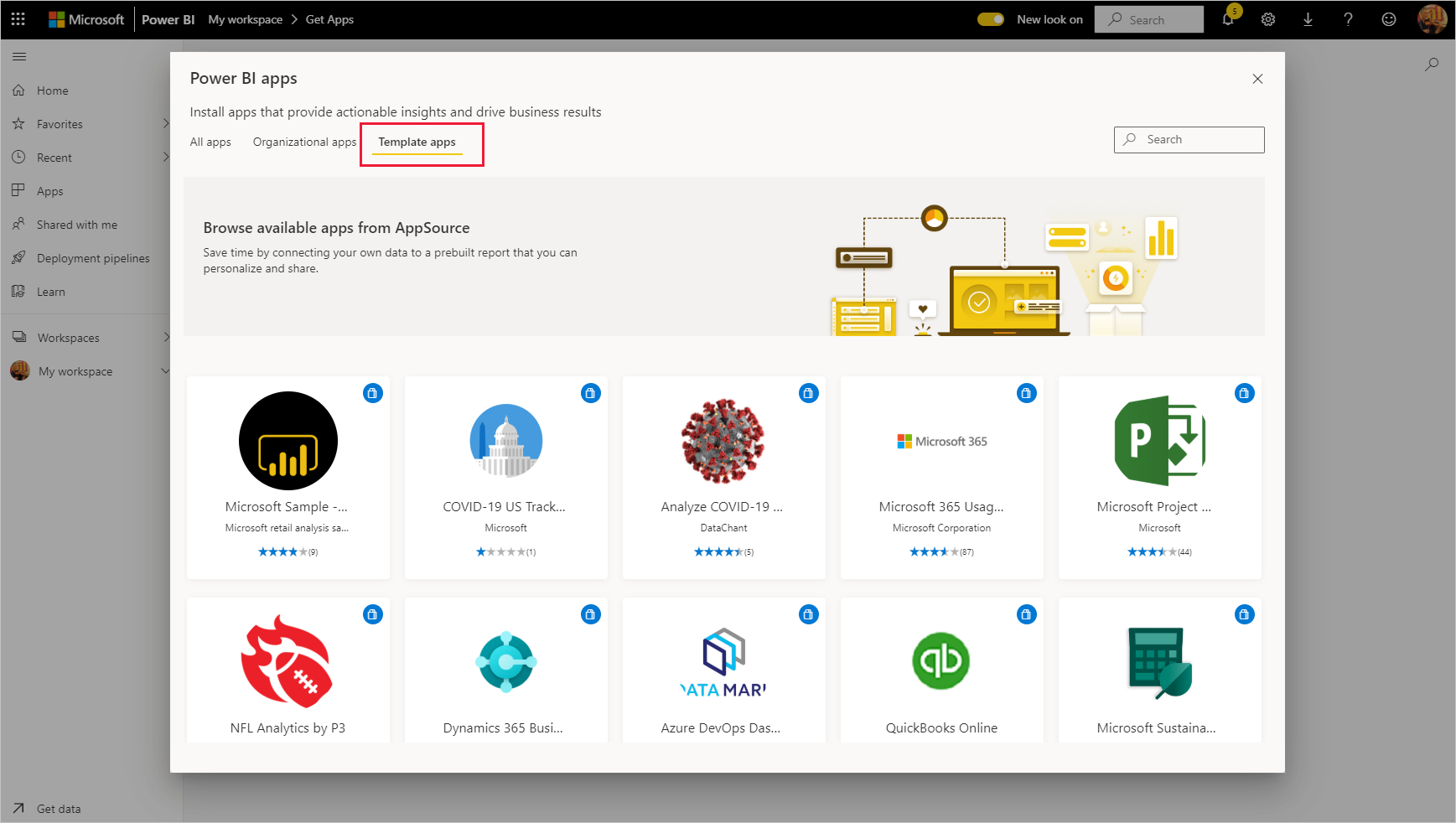 Search in AppSource