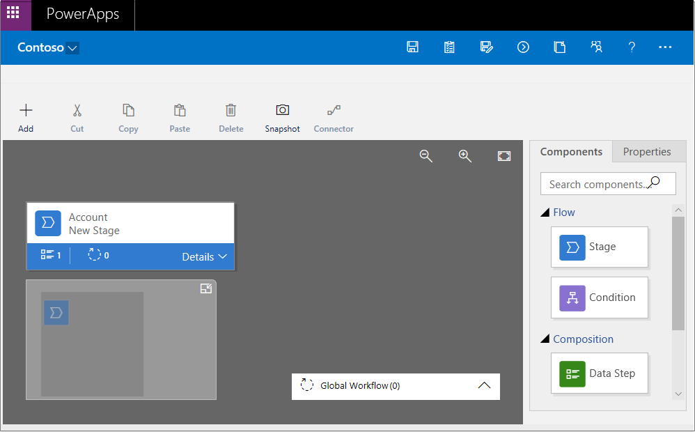 Power Apps business process flow designer