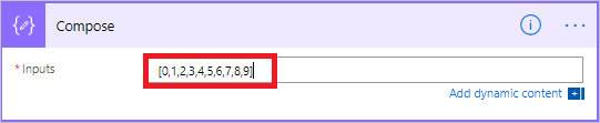 Configure the compose action