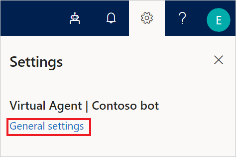 General settings