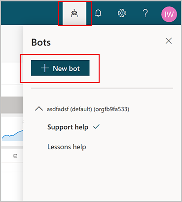 New bot icon in title bar